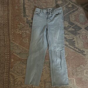 Zara Women's Gray Straight Leg Jeans